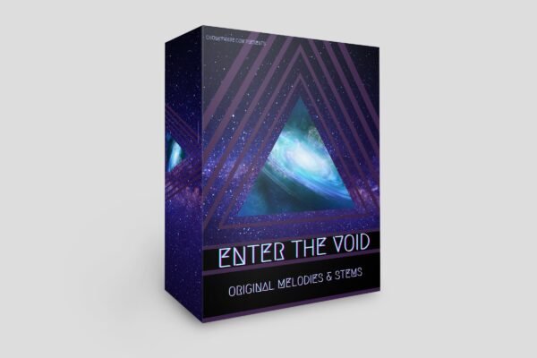 Cinematic sample pack - Enter The Void cover art featuring deep, ethereal soundwaves